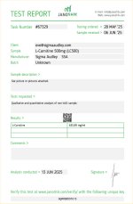 L Carnitine Lab Report Thumbnail